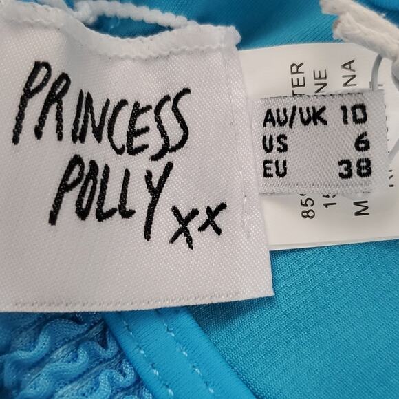 Princess Polly Women's Blue Ruby Bikini Top Size 6 - Picture 5 of 11
